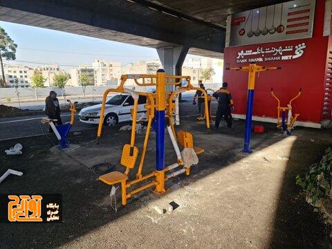 نصب ست تندرستی در ایستگاه تاکسی آزادگان برای اولین بار در کرج نصب ست تندرستی در ایستگاه تاکسی آزادگان برای اولین بار در کرج