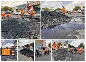 عملیات لایروبی منهولها، انهار و مسیلهای سطح منطقه ۵ کرج عملیات لایروبی منهولها، انهار و مسیلهای سطح منطقه ۵ کرج