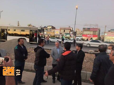 بازدید شهردار کرج از روند راه اندازی BRT / دستور کیانی برای پیشبرد پروژه با کمترین عوارض ترافیکی بازدید شهردار کرج از روند راه اندازی BRT / دستور کیانی برای پیشبرد پروژه با کمترین عوارض ترافیکی