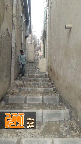 جانمایی۳۵۰ عدد پله در کوچههای صعب العبور اسلام آباد جانمایی۳۵۰ عدد پله در کوچههای صعب العبور اسلام آباد