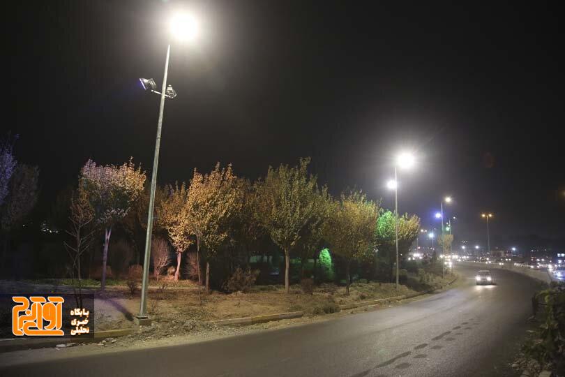 پل فردیس کرج روشن شد پل فردیس کرج روشن شد