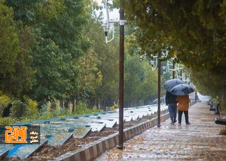 آسمان البرز بارانی می‌شود