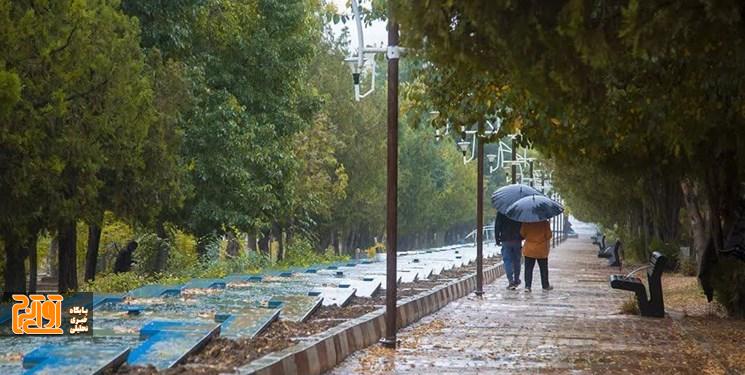 آسمان البرز بارانی می‌شود