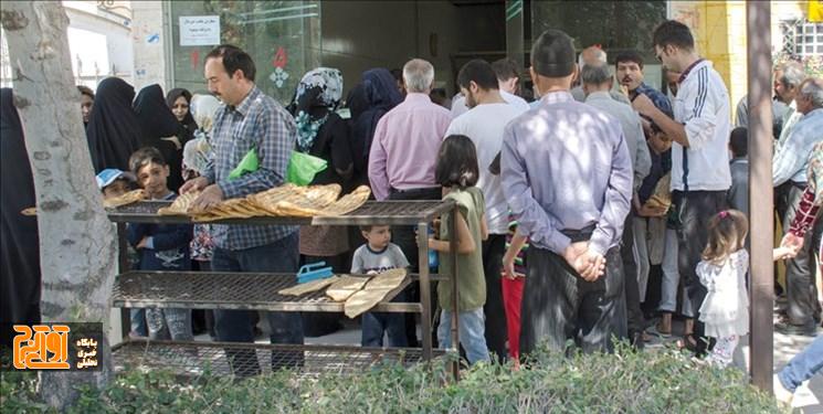 صف یکی و چندتایی نانوایی، گوسفندها بدون نوبت صف یکی و چندتایی نانوایی، گوسفندها بدون نوبت