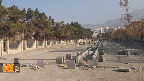 اجرای اقدامات عمرانی در کنارگذر اتوبان اجرای اقدامات عمرانی در کنارگذر اتوبان