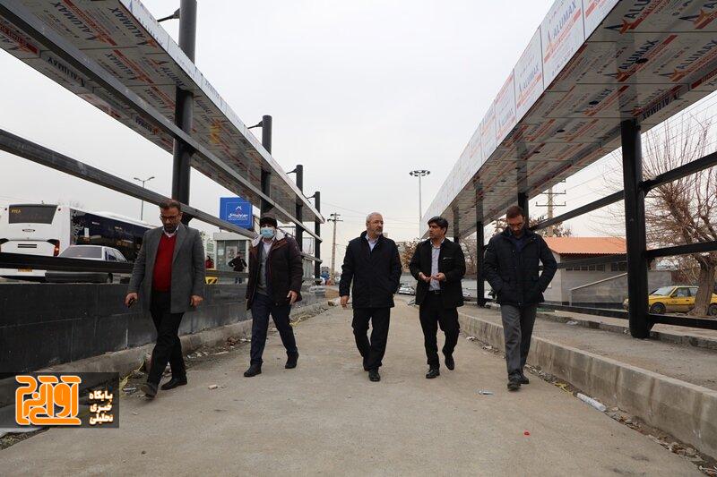 پروژه خط ویژه اتوبوس تندرو با سرعت خوبی در حال اجرا است پروژه خط ویژه اتوبوس تندرو با سرعت خوبی در حال اجرا است