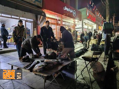 جمع آوری بساط گستران بلوار شهید بهشتی جمع آوری بساط گستران بلوار شهید بهشتی