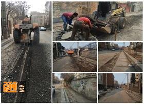 جدول گذاری معابر محله گلشهر در حال انجام است جدول گذاری معابر محله گلشهر در حال انجام است