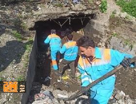 اهتمام ویژه منطقه ۲ کرج برای لایروبی مسیر میراب و انهار اهتمام ویژه منطقه ۲ کرج برای لایروبی مسیر میراب و انهار