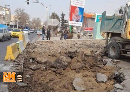 بهبود ایمنی و روان‌سازی ترافیک با اصلاح هندسی دوربرگردان بلوار چمران