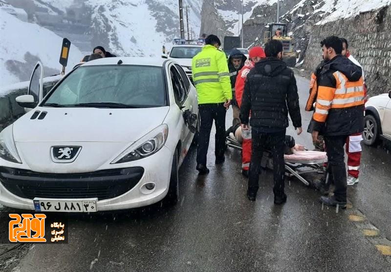 فوت یک نفر بر اثر ریزش سنگ در جاده کرج – چالوس