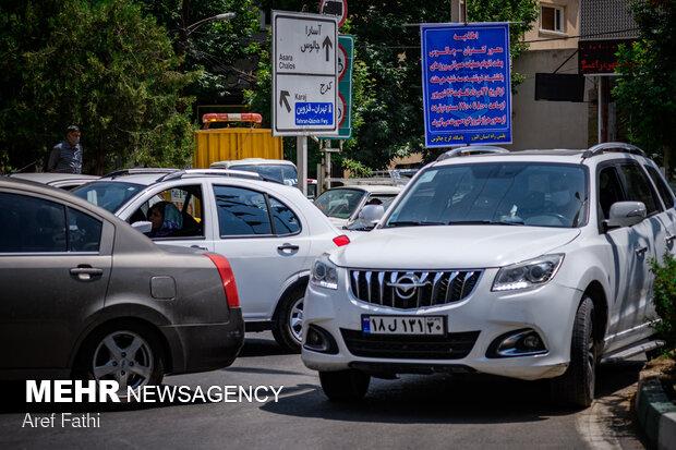 ترافیک صبحگاهی در جاده کرج-چالوس سنگین شد