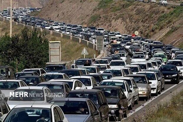 محدودیت‌های ترافیکی محور کرج–چالوس در پایان هفته اعلام شد