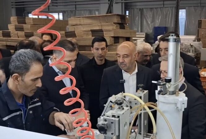 وزیر تعاون از کارخانه لامپ‌های کم‌مصرف البرز بازدید کرد