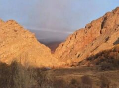 دود آتش‌سوزی الیت به طالقان در استان البرز رسید