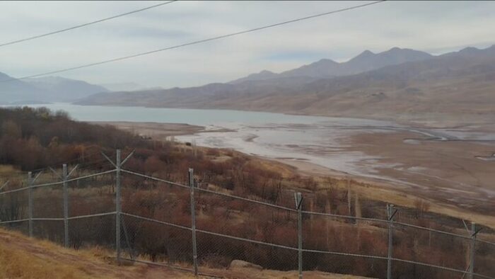 مقایسه وضعیت سد طالقان طی یک سال گذشته