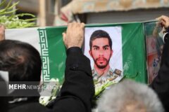 شهید حسن اسکندری از شهدای مدافع امنیت در ملارد خاکسپاری شد