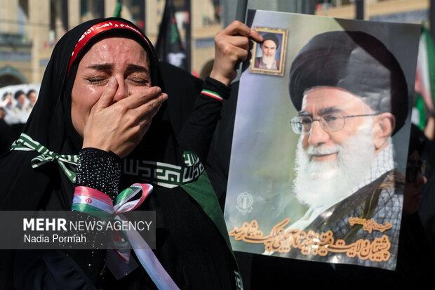 زائران آقای شهید ایران در مسیر آخرین دیدار