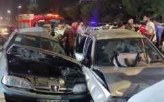 تصادف زنجیره ای یک کامیون در البرز با ۴ مصدوم